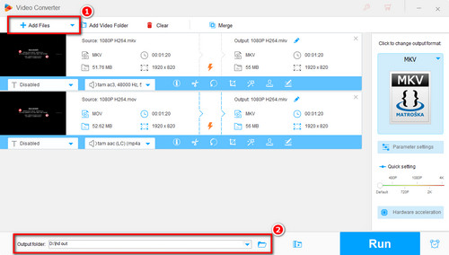 Load unsupported MKV videos into the program