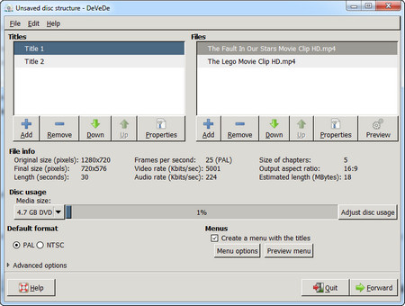 Create ISO image with DeVeDe