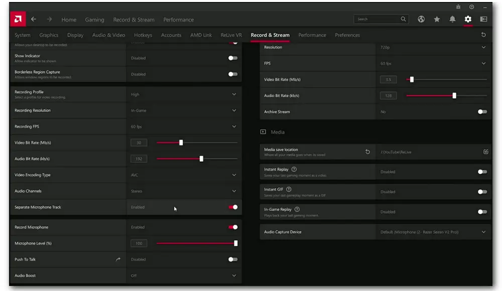 AMD Recording Gameplay