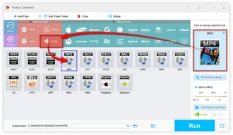 Choose MP3 as Export Format