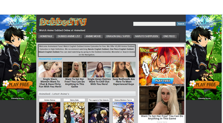 Dubbed TV - best websites to watch anime