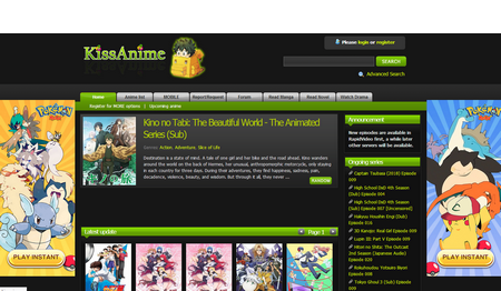 KissAnime.ru to stream anime