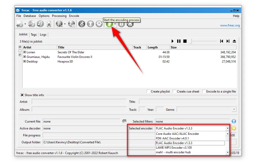 fre:ac APE Converter