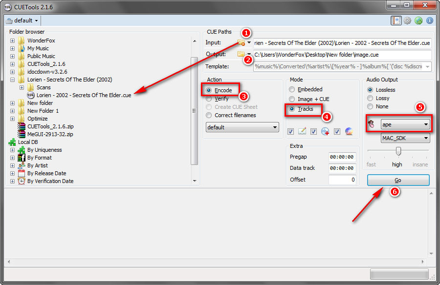 CUETools Interface