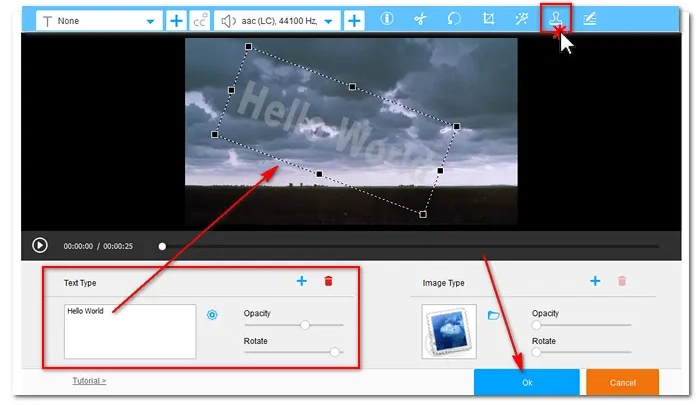 Add Text to Video with Editor's Pick