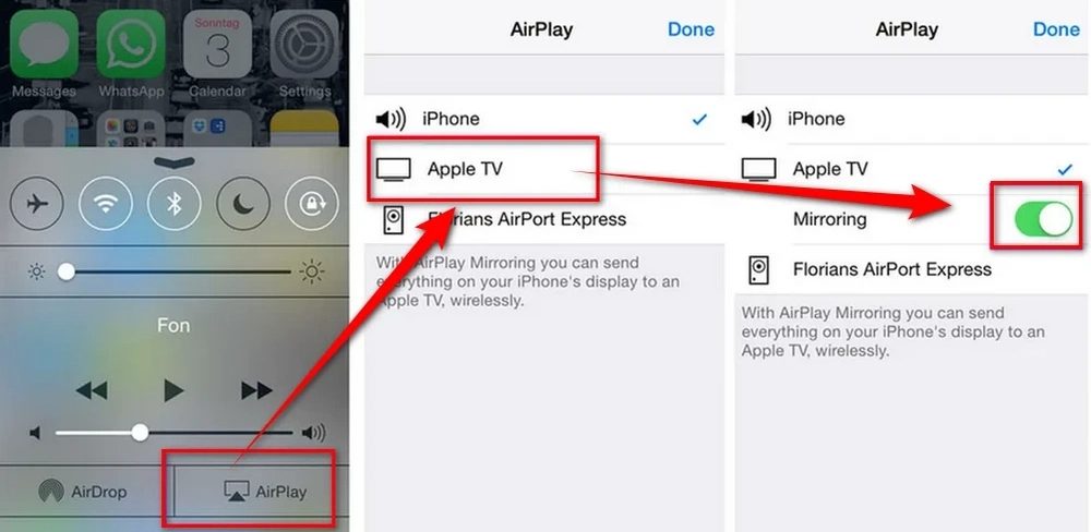Screen Mirror Videos to Apple TV from iOS