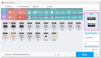 Select Output Format