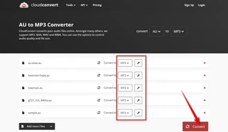 Convert AU Files to MP3 Online