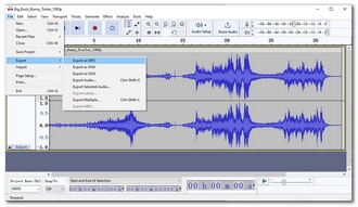 Use Audacity to Convert MP4	 to MP3