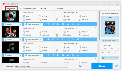 Import Audio Files You Want to Compress