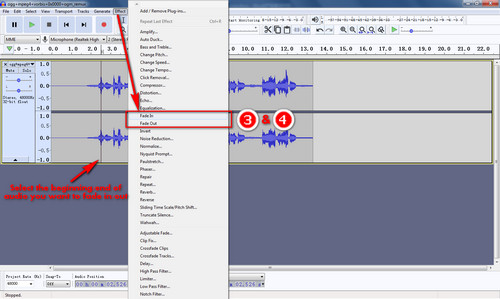 How to Fade out Audio