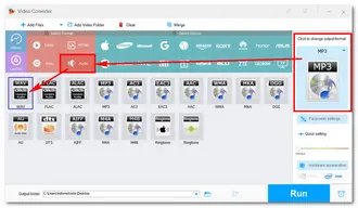 Customize Output Settings