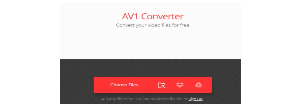 Online AV1 File to Video Converter