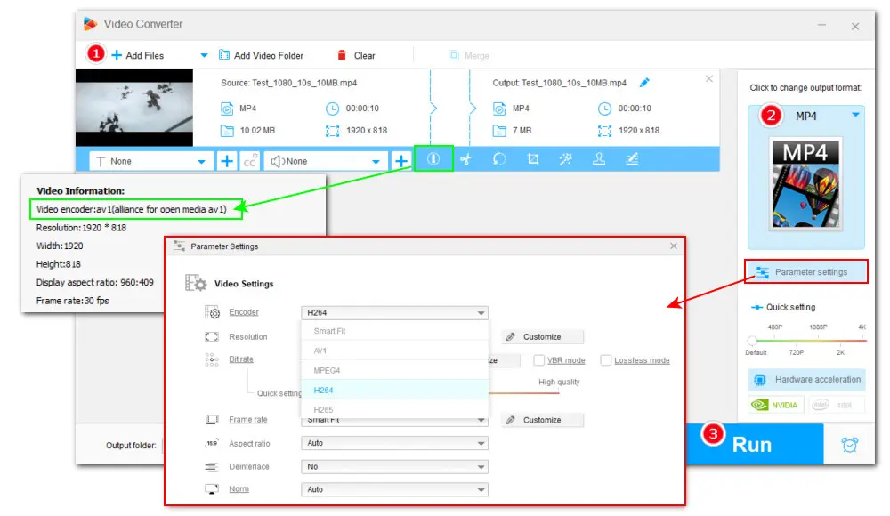 Convert AV1 File to MP4 on Windows