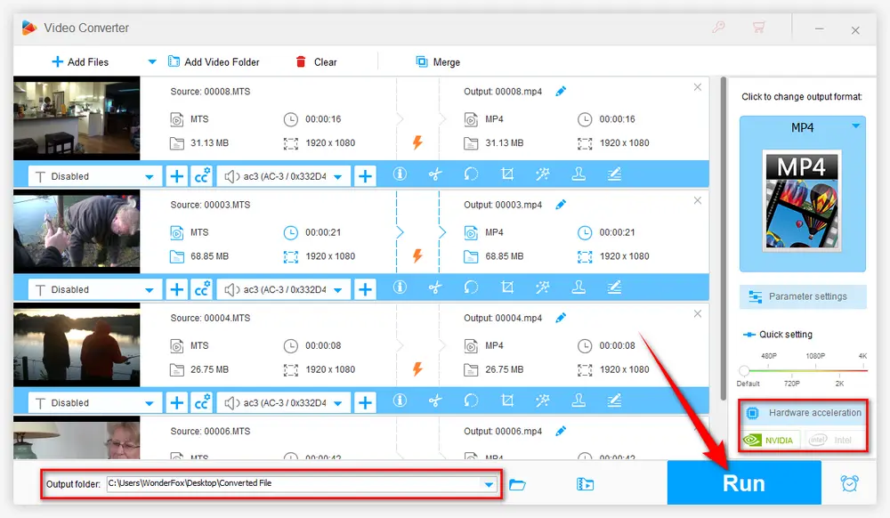 Start AVCHD Video Conversion