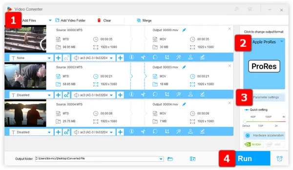 Batch Convert AVCHD to ProRes