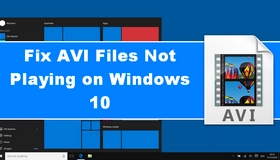 Windows 10 AVI File Not Playing
