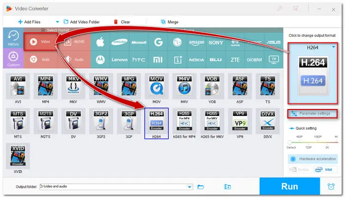 Choose Output Format