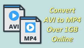 Convert AVI to MP4 Over 1GB