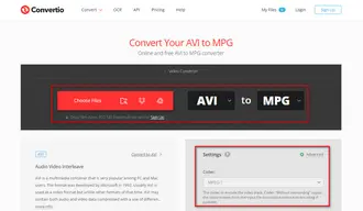 Convert AVI to MPG Online Free