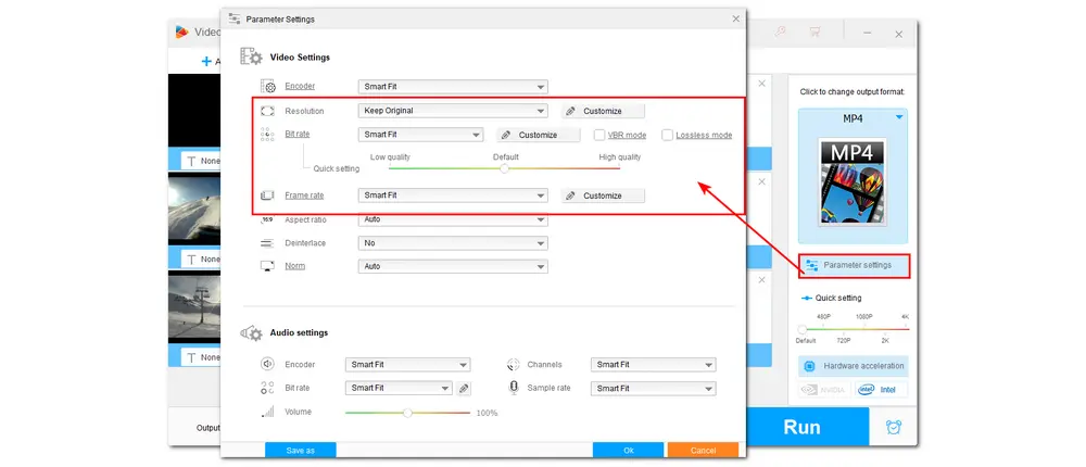 Modify Video Parameters