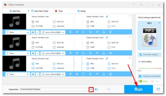 MP3 Batch Converter -Output