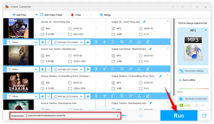 Bulk Convert M4A to MP3 at Once