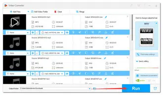 Start MP3 to WAV Batch Conversion 