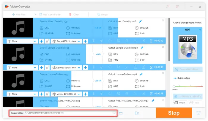 Batch Convert OGG to MP3