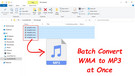 Batch Convert WMA to MP3