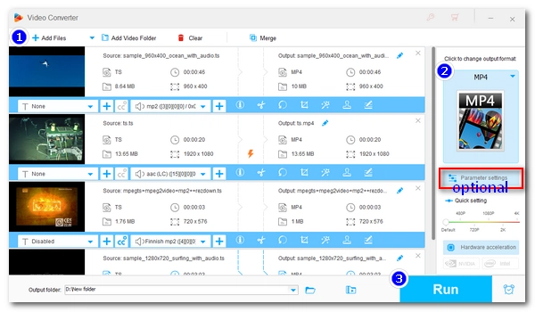 Convert Multiple TS to MP4