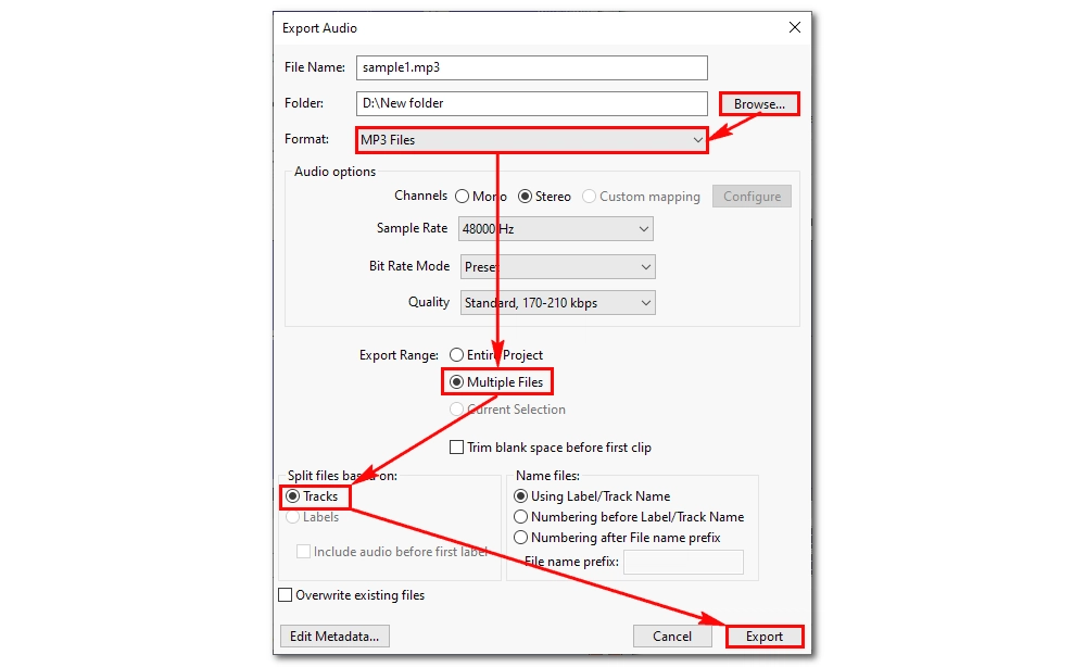 Start WAV to MP3 Batch Conversion