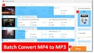 Bulk Convert MP4 to MP3