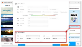 Edit Output Settings