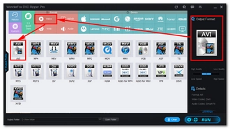 Pick Output Format