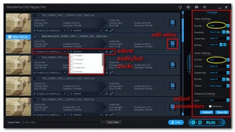 Modify Output Settings