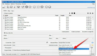 Convert FLAC with fre:ac
