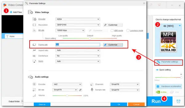 Change 4K Video Frame Rate