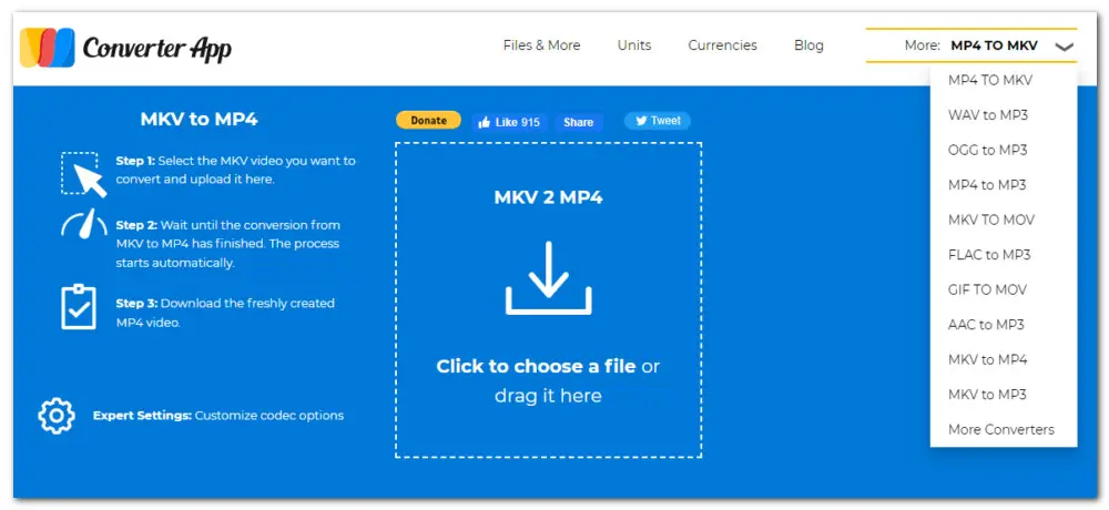 Convert MKV to Video Free Online