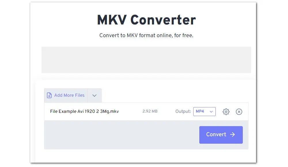 Online Free MKV Video Converter