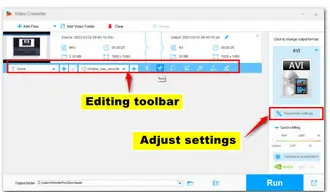 Edit or Modify Video Parameters