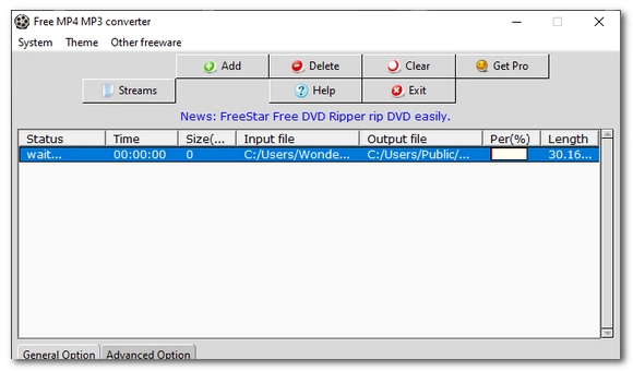 Free MP4 to MP3 Converter for Windows