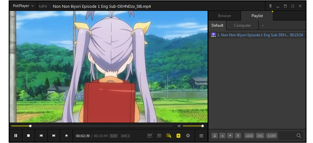 Anime playback with PotPlayer 