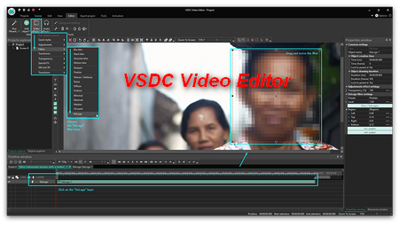 Blurring Videos with VSDC Video Editor
