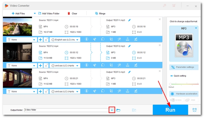 Convert Multiple MP4 to MP3