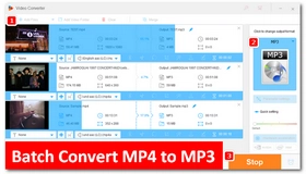 Bulk Convert MP4 to MP3