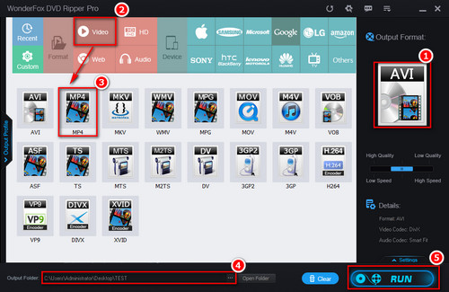 Choose One Output Format and Finish Conversion