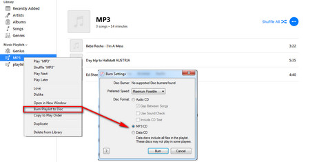 Burn MP3 Files to CD