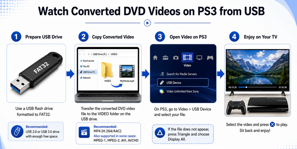 Watch Converted DVD Videos on PS3