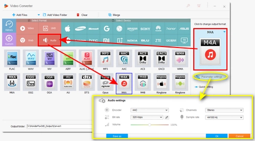 Convert the Audio Files to M4A
